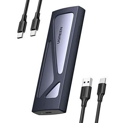 UGREEN Boîtier M.2 SSD NVMe USB 3.2 Gen 2 10 Gbps Adaptateur NVMe SSD M.2 2230 2242 2260 2280 Compatible avec iPhone 17 Pro Max Air 16 15 Mac MacBook PC Windows Linux PS5 Xbox Deux Câbles Inclus UGREEN Boîtier M.2 SSD NVMe USB 3.2 Gen 2 10 Gbps Adaptateur NVMe SSD M.2 2230 2242 2260 2280 Compatible avec iPhone 17 Pro Max Air 16 15 Mac MacBook PC Windows Linux PS5 Xbox Deux Câbles Inclus