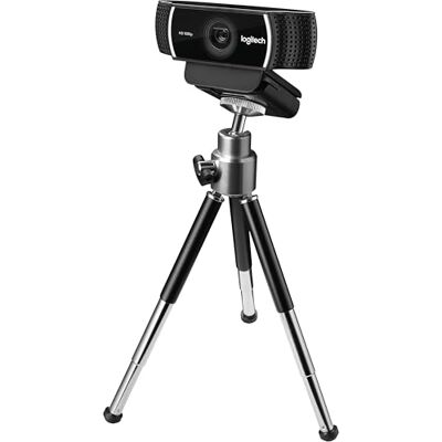 Logitech Webcam C922 Pro Stream, HD 1080p / 30fps ou HD 720p / 60fps Hyperfast, Audio stéréo, Correction de la lumière HD, Autofocus, pour Youtube, Twitch, XSplit, PC/Mac/Laptop/Macbook/Tablet Logitech Webcam C922 Pro Stream, HD 1080p / 30fps ou HD 720p / 60fps Hyperfast, Audio stéréo, Correction de la lumière HD, Autofocus, pour Youtube, Twitch, XSplit, PC/Mac/Laptop/Macbook/Tablet