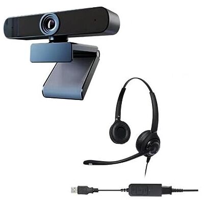 Pro-Ject Webcam HD avancée 1080p Casque USB à réduction de bruit binaural avancé Paquet inclus Compatible avec Beenote Pro-Ject Webcam HD avancée 1080p Casque USB à réduction de bruit binaural avancé Paquet inclus Compatible avec Beenote
