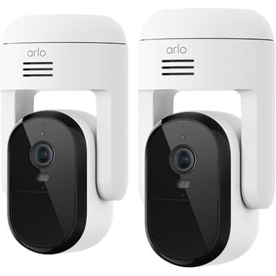 Arlo Caméra de sécurité Essential Pan Tilt 2K, Plug-in, Reconnaissance de Personne, détection de Colis, aperçu animé, essai d'un Mois de Plan sécurisé, Wi-FI Double Bande, Suivi Automatique des Arlo Caméra de sécurité Essential Pan Tilt 2K, Plug-in, Reconnaissance de Personne, détection de Colis, aperçu animé, essai d'un Mois de Plan sécurisé, Wi-FI Double Bande, Suivi Automatique des