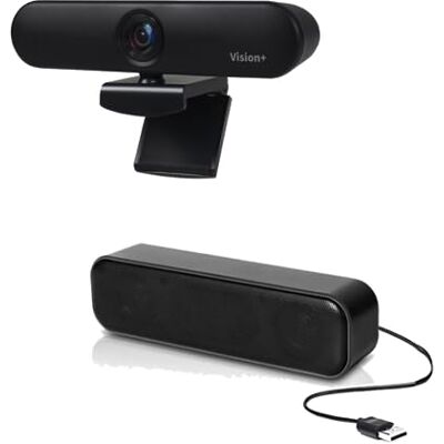 Pro-Ject Webcam Vision+ HD 1080p Barre de son USB Pack Bundle Compatible avec Linux Pro-Ject Webcam Vision+ HD 1080p Barre de son USB Pack Bundle Compatible avec Linux
