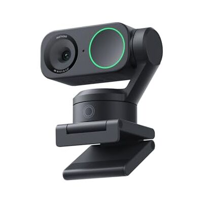 Insta360 Link 2 Webcam 4K pour PC/Mac, capteur 1/2", Suivi par l'IA, HDR, Micro à réduction de Bruit, contrôle gestuel, pour Le Streaming, Les appels vidéo Via Zoom, Teams, Twitch & Plus Insta360 Link 2 Webcam 4K pour PC/Mac, capteur 1/2", Suivi par l'IA, HDR, Micro à réduction de Bruit, contrôle gestuel, pour Le Streaming, Les appels vidéo Via Zoom, Teams, Twitch & Plus