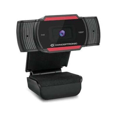 Conceptronic Webcam amdis04r 1080p USB Spot fixe 3.6mm 30fps Angle vision 65° Microphone intégré Conceptronic Webcam amdis04r 1080p USB Spot fixe 3.6mm 30fps Angle vision 65° Microphone intégré