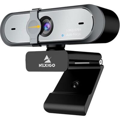 NexiGo Webcam N660P (Gen 2) 1080p 60 fps avec contrôle logiciel, double microphone et couvercle, autofocus, caméra Web HD USB pour ordinateur, pour OBS/jeux/zoom/Skype/FaceTime/Teams/Twitch NexiGo Webcam N660P (Gen 2) 1080p 60 fps avec contrôle logiciel, double microphone et couvercle, autofocus, caméra Web HD USB pour ordinateur, pour OBS/jeux/zoom/Skype/FaceTime/Teams/Twitch