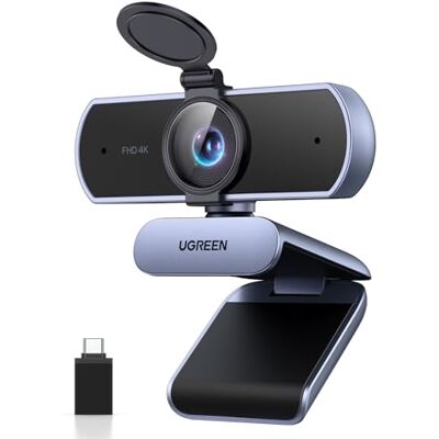 UGREEN FineCam Lite 4K Webcam 30FPS Caméra USB A C PC Autofocus Deux Micro Antibruit Correction Lumière 360 Degrés Rotation Plug Play Windows MacOS Linux Streaming Youtube Skype Appel Zoom UGREEN FineCam Lite 4K Webcam 30FPS Caméra USB A C PC Autofocus Deux Micro Antibruit Correction Lumière 360 Degrés Rotation Plug Play Windows MacOS Linux Streaming Youtube Skype Appel Zoom