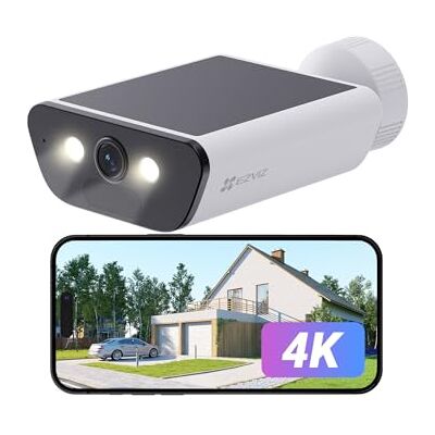 EZVIZ CB5 4K Camera Surveillance WiFi Exterieure sans Fil à Batterie, Camera Solaire Exterieur, Vision Nocturne en Couleure, Détection de Forme Humaine/Véhicule, Défense Active, Étanche IP65, Alexa EZVIZ CB5 4K Camera Surveillance WiFi Exterieure sans Fil à Batterie, Camera Solaire Exterieur, Vision Nocturne en Couleure, Détection de Forme Humaine/Véhicule, Défense Active, Étanche IP65, Alexa
