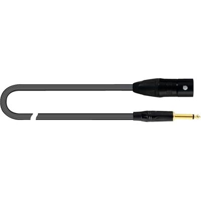 QUIK LOK JUST/MJM-1 Câble équilibré XLR Mâle/Jack TS 1 m Noir QUIK LOK JUST/MJM-1 Câble équilibré XLR Mâle/Jack TS 1 m Noir