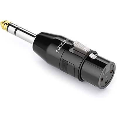 deleyCON Adaptateur Audio XLR vers Jack Stéréo 6,3mm Femelle XLR vers TRS 6,35mm pour Câbles 3 Pôles Microphone Haut-Parleur Table de Mixage Instruments de Musique deleyCON Adaptateur Audio XLR vers Jack Stéréo 6,3mm Femelle XLR vers TRS 6,35mm pour Câbles 3 Pôles Microphone Haut-Parleur Table de Mixage Instruments de Musique