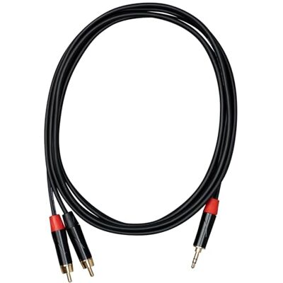 CASCHA Câble audio Advanced Line RCA (2 m) vers mini jack (1 pièce), 1 m CASCHA Câble audio Advanced Line RCA (2 m) vers mini jack (1 pièce), 1 m