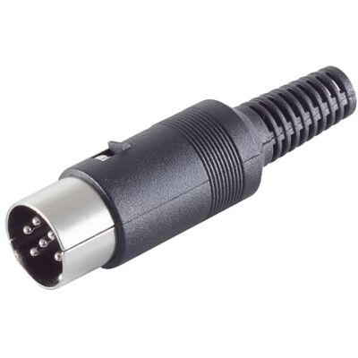 1aTTack.de 5x Fiche DIN 6 broches audio contacts nickelés Fiche DIN audio 6 broches, robuste, contacts nickelés, pour HiFi, chaînes audio et équipement studio 1aTTack.de 5x Fiche DIN 6 broches audio contacts nickelés Fiche DIN audio 6 broches, robuste, contacts nickelés, pour HiFi, chaînes audio et équipement studio