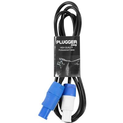 Plugger Câble d'alimentation PowerCON mâle à verrouillage vers PowerCON mâle à verrouillage. Longueur 1,80 mètre. Conçu pour les systèmes de sonorisation, les enseignes, écrans ou éclairages LED Noir Plugger Câble d'alimentation PowerCON mâle à verrouillage vers PowerCON mâle à verrouillage. Longueur 1,80 mètre. Conçu pour les systèmes de sonorisation, les enseignes, écrans ou éclairages LED Noir