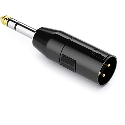 deleyCON Adaptateur Audio XLR vers Jack Stéréo 6,3mm XLR vers Jack TRS 6,35mm pour Câbles Microphone Haut-Parleur Instruments de Musique Studios d'Enregistrement deleyCON Adaptateur Audio XLR vers Jack Stéréo 6,3mm XLR vers Jack TRS 6,35mm pour Câbles Microphone Haut-Parleur Instruments de Musique Studios d'Enregistrement