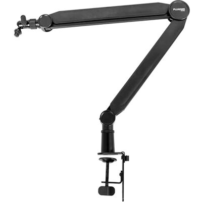 Plugger Studio Flextream Stand pied micro de table articulé, bras micro flexible pour podcast, streaming, voix off, home studio, visio, bureau, fixation pince, adaptateurs micro et caméra inclus Plugger Studio Flextream Stand pied micro de table articulé, bras micro flexible pour podcast, streaming, voix off, home studio, visio, bureau, fixation pince, adaptateurs micro et caméra inclus