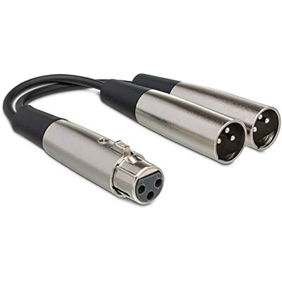 Hosa Technology YXM121 Câble 2x XLR3F-XLR3M Hosa Technology YXM121 Câble 2x XLR3F-XLR3M