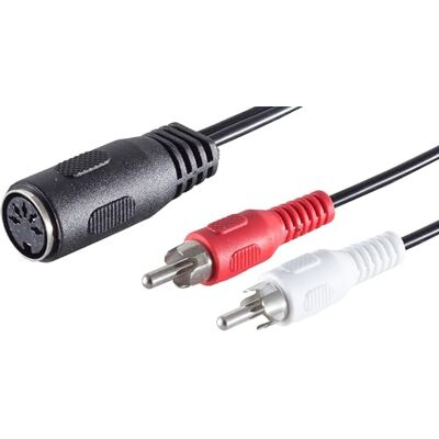 1aTTack.de 3x 0,2m Prise DIN 5 broches vers 2 fiches Cinch Mono Adaptateur audio, prise DIN vers 2 fiches Cinch, mono, pour HiFi, chaînes audio et équipement studio 1aTTack.de 3x 0,2m Prise DIN 5 broches vers 2 fiches Cinch Mono Adaptateur audio, prise DIN vers 2 fiches Cinch, mono, pour HiFi, chaînes audio et équipement studio