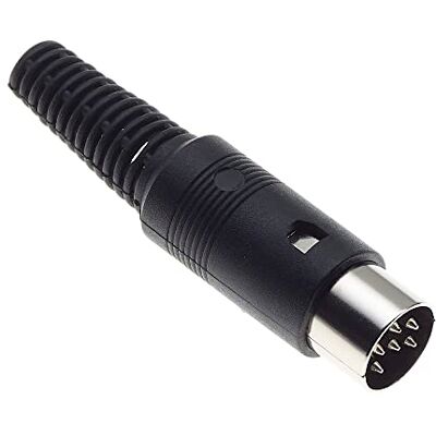 Keple Fiche DIN 6 broches Adaptateur mâle prise audio AV connecteur broche de soudure DIN Keple Fiche DIN 6 broches Adaptateur mâle prise audio AV connecteur broche de soudure DIN