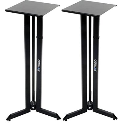 QUIK LOK BS/542 PAIRE SUPPORTS MONITOR, Paire de supports pour moniteurs de studio, hauteur 106 cm, couleur noire QUIK LOK BS/542 PAIRE SUPPORTS MONITOR, Paire de supports pour moniteurs de studio, hauteur 106 cm, couleur noire