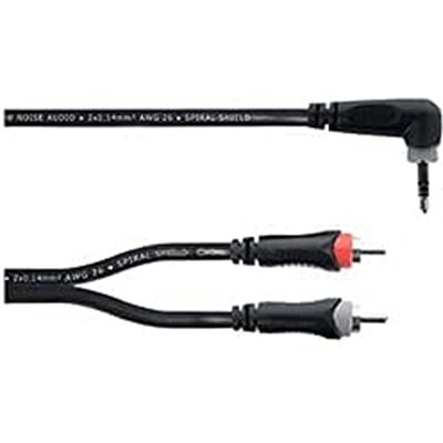 Cordial Câble Y bretelle mini-jack stéréo coudé / 2 RCA 1,5 m Cordial Câble Y bretelle mini-jack stéréo coudé / 2 RCA 1,5 m