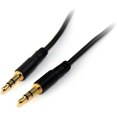 StarTech tarTech.com Câble audio 3,5 mm de 30 cm Câble audio fin de 3,5 mm Connecteurs plaqués or Mâle/Mâle Câble Aux StarTech tarTech.com Câble audio 3,5 mm de 30 cm Câble audio fin de 3,5 mm Connecteurs plaqués or Mâle/Mâle Câble Aux