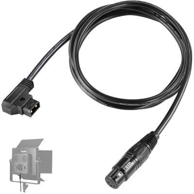 NEEWER NC011 Câble d'alimentation D-Tap mâle vers XLR femelle 4 broches PL60C lumière vidéo continue LED 1,8 m NEEWER NC011 Câble d'alimentation D-Tap mâle vers XLR femelle 4 broches PL60C lumière vidéo continue LED 1,8 m