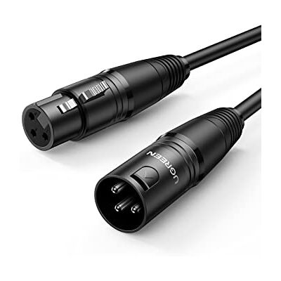 UGREEN Câble XLR Câble Microphone Mâle vers Femelle(2M) Compatible avec Microphone Table de Mixage Enceinte Caméra Amplificateur Alimentation Fantôme Hautparleur Mélangeur Console UGREEN Câble XLR Câble Microphone Mâle vers Femelle(2M) Compatible avec Microphone Table de Mixage Enceinte Caméra Amplificateur Alimentation Fantôme Hautparleur Mélangeur Console