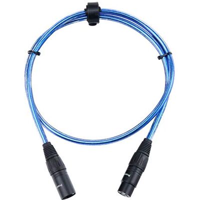 Pronomic Stage câble pour microphone XLR (1 m) – bleu métallique Pronomic Stage câble pour microphone XLR (1 m) – bleu métallique