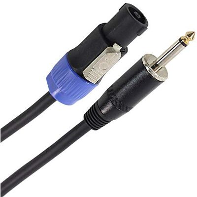 Plugger Câble HP Jack mâle 1.5 mm²/Speakon mâle 1.5 mm² 6m Noir Plugger Câble HP Jack mâle 1.5 mm²/Speakon mâle 1.5 mm² 6m Noir