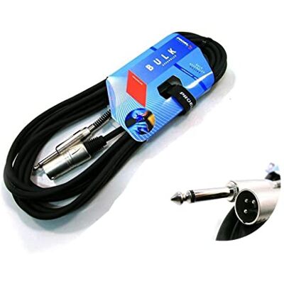 Proel Bulk220Lu10 Bk Câble professionnel non équilibré Jack mono Proel Bulk220Lu10 Bk Câble professionnel non équilibré Jack mono