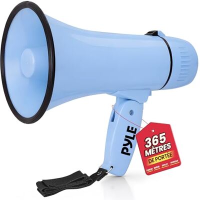 Pyle Haut-Parleur Mégaphone Portable avec Sirène Mégaphone Porte-Voix Compact et Fonctionnant sur Piles avec Puissance de 20 Watts, Microphone, 2 Modes, Sonorisation PA et Poignée Pliante Pyle Haut-Parleur Mégaphone Portable avec Sirène Mégaphone Porte-Voix Compact et Fonctionnant sur Piles avec Puissance de 20 Watts, Microphone, 2 Modes, Sonorisation PA et Poignée Pliante