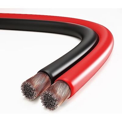 conecto câble haut-parleur, câble haut-parleur CCA, 2x4.00mm² couleur: rouge/noir 20 mètres conecto câble haut-parleur, câble haut-parleur CCA, 2x4.00mm² couleur: rouge/noir 20 mètres
