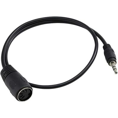 QUIK LOK SX/164 TRS-MIDI 0,20 "Type B Câble Adaptateur Mini Jack TRS 3.5 vers MIDI DIN 5 pôles femelle, Longueur 20 cm, Couleur Noir QUIK LOK SX/164 TRS-MIDI 0,20 "Type B Câble Adaptateur Mini Jack TRS 3.5 vers MIDI DIN 5 pôles femelle, Longueur 20 cm, Couleur Noir