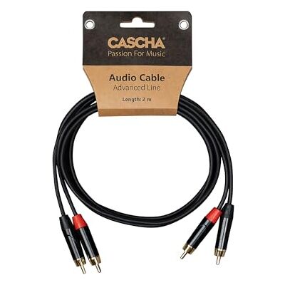 CASCHA Câble audio Advanced Line RCA (2 m) vers RCA (2 m), 2 m CASCHA Câble audio Advanced Line RCA (2 m) vers RCA (2 m), 2 m