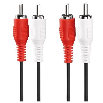 HDSupply LP-AC040-025 Rallonge audio stéréo 2 x RCA mâle vers 2 x RCA mâle 2,50 m Noir HDSupply LP-AC040-025 Rallonge audio stéréo 2 x RCA mâle vers 2 x RCA mâle 2,50 m Noir