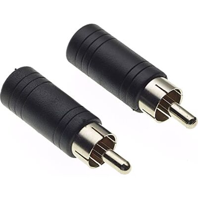 Keple Adaptateur mâle RCA vers connecteur Femelle stéréo 3,5 mm 1/8" Pouces, Paquet de 2 Convertisseur et Adaptateur Audio pour stéréo, amplis et récepteurs A/V Keple Adaptateur mâle RCA vers connecteur Femelle stéréo 3,5 mm 1/8" Pouces, Paquet de 2 Convertisseur et Adaptateur Audio pour stéréo, amplis et récepteurs A/V