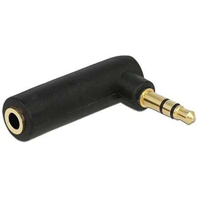 LINK DeLOCK adaptateur audio jack 3,5 mm 3 broches mâle > femelle coudée LINK DeLOCK adaptateur audio jack 3,5 mm 3 broches mâle > femelle coudée