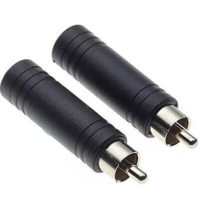 Keple Adaptateur RCA mâle vers connecteur Femelle Mono 6,35 mm 1/4" Pouces, Paquet de 2 Convertisseur et Adaptateur Audio pour stéréo, amplificateurs et récepteurs A/V Keple Adaptateur RCA mâle vers connecteur Femelle Mono 6,35 mm 1/4" Pouces, Paquet de 2 Convertisseur et Adaptateur Audio pour stéréo, amplificateurs et récepteurs A/V