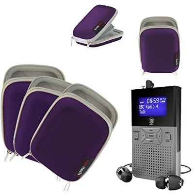 Navitech Violet Résistant à l'eau Dure Housse de Protection en Compatible avecs baladeurs FM Radio/Audio numérique tel Que BERTRONIC BC01 Royal Navitech Violet Résistant à l'eau Dure Housse de Protection en Compatible avecs baladeurs FM Radio/Audio numérique tel Que BERTRONIC BC01 Royal