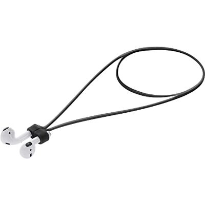 kwmobile Sangle aimentée compatible avec Apple Airpods 1/2 / 3/4 / Pro 1 / Airpods Pro 2 Sangle magnétique de 80 cm en silicone pour écouteurs sans fil noir kwmobile Sangle aimentée compatible avec Apple Airpods 1/2 / 3/4 / Pro 1 / Airpods Pro 2 Sangle magnétique de 80 cm en silicone pour écouteurs sans fil noir