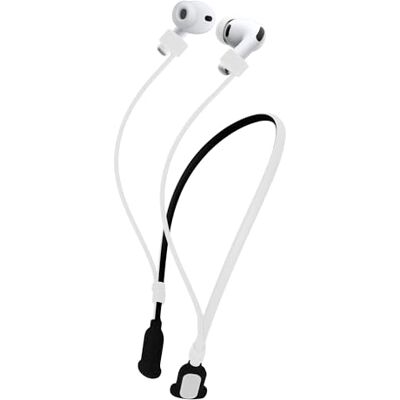 kwmobile Tour de Cou en Silicone pour Apple Airpods 3/4 / Pro 1 / Pro 2 / Airpods Pro 3 Support pour Jogging Sangle pour Écouteurs Intra-Auriculaires Accessoire pour Écouteurs blanc-noir kwmobile Tour de Cou en Silicone pour Apple Airpods 3/4 / Pro 1 / Pro 2 / Airpods Pro 3 Support pour Jogging Sangle pour Écouteurs Intra-Auriculaires Accessoire pour Écouteurs blanc-noir