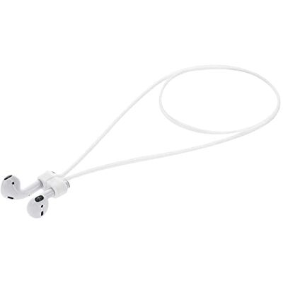 kwmobile Sangle aimentée compatible avec Apple Airpods 1/2 / 3/4 / Pro 1 / Airpods Pro 2 Sangle magnétique de 80 cm en silicone pour écouteurs sans fil blanc kwmobile Sangle aimentée compatible avec Apple Airpods 1/2 / 3/4 / Pro 1 / Airpods Pro 2 Sangle magnétique de 80 cm en silicone pour écouteurs sans fil blanc