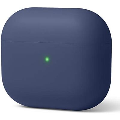 elago Coque Hybride Liquide pour AirPods 3 Protection Triple Couche, Charge sans Fil, Résistant aux Chocs, Facile à Nettoyer (Jean Indigo) elago Coque Hybride Liquide pour AirPods 3 Protection Triple Couche, Charge sans Fil, Résistant aux Chocs, Facile à Nettoyer (Jean Indigo)