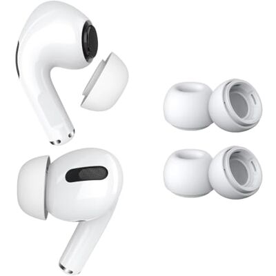 MMOBIEL 2 Paires Embouts de Rechange pour AirPods Pro Gen 1 & 2 par Embouts Auriculaires Silicones avec Trou Réduction Bruit, Boîte Rangement Portable et Adaptable à le Boîtier Chargeur XS – Blanc MMOBIEL 2 Paires Embouts de Rechange pour AirPods Pro Gen 1 & 2 par Embouts Auriculaires Silicones avec Trou Réduction Bruit, Boîte Rangement Portable et Adaptable à le Boîtier Chargeur XS – Blanc