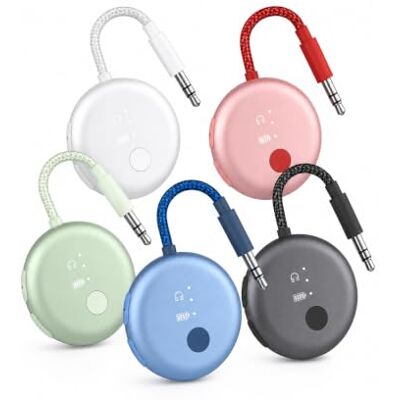 Avantree SoundJet R1 – Adaptateur Avion Bluetooth pour Écouteurs & AirPods pour Voyages, aptX Adaptive, Batterie de 25h, Transmetteur Audio sans Fil avec Puce Qualcomm Avantree SoundJet R1 – Adaptateur Avion Bluetooth pour Écouteurs & AirPods pour Voyages, aptX Adaptive, Batterie de 25h, Transmetteur Audio sans Fil avec Puce Qualcomm