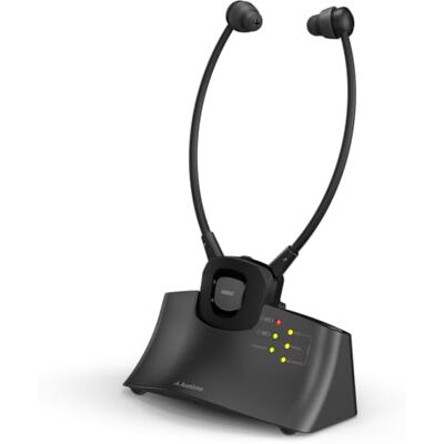 Avantree HT381 Casque sans fil numérique RF pour TV, contrôle du volume, équilibre L/R, volume amélioré pour personnes âgées, environnement en mode environnemental, batterie remplaçable Avantree HT381 Casque sans fil numérique RF pour TV, contrôle du volume, équilibre L/R, volume amélioré pour personnes âgées, environnement en mode environnemental, batterie remplaçable
