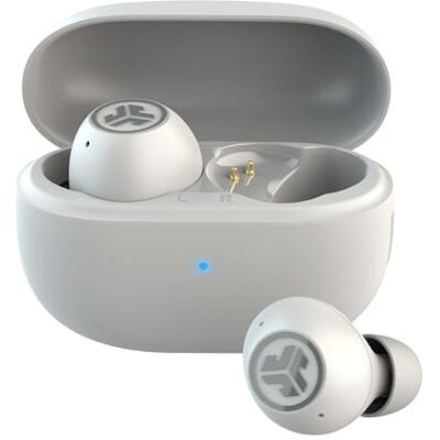 JLab Go Pop ANC True Écouteurs sans fil avec double connexion, blanc Plus de 24 heures d'autonomie, IP55 résistant à la transpiration, microphone, appels clairs et connexion multipoint JLab Go Pop ANC True Écouteurs sans fil avec double connexion, blanc Plus de 24 heures d'autonomie, IP55 résistant à la transpiration, microphone, appels clairs et connexion multipoint