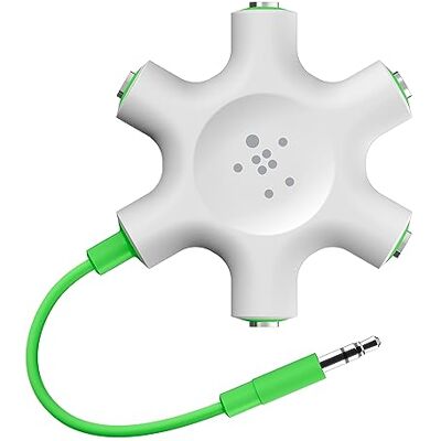 Belkin MixIt Rockstar Multi Répartiteur 5 voies pour écouteurs Compatible avec iPhone 11, 11 Pro, 11 Pro Max, XS Max, XS, XR, X, SE, 8/8 Plus, appareils Samsung, LG, Sony, Google et plus Blanc Belkin MixIt Rockstar Multi Répartiteur 5 voies pour écouteurs Compatible avec iPhone 11, 11 Pro, 11 Pro Max, XS Max, XS, XR, X, SE, 8/8 Plus, appareils Samsung, LG, Sony, Google et plus Blanc