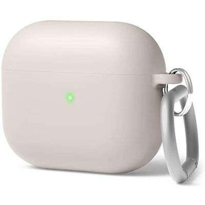 elago Coque Hybride Liquide avec Porte-Clés pour AirPods 3 Protection Triple Couche, Porte-Clés Inclus, Charge sans Fil, Résistant aux Chocs (Stone) elago Coque Hybride Liquide avec Porte-Clés pour AirPods 3 Protection Triple Couche, Porte-Clés Inclus, Charge sans Fil, Résistant aux Chocs (Stone)