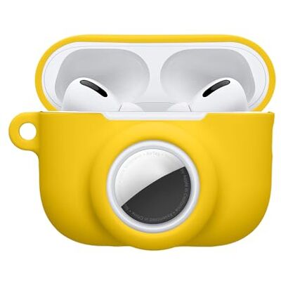 kwmobile Coque Compatible avec Apple Airpods Pro 3 Coque Coque pour Écouteurs sans Fil en Silicone avec Support pour AirTag et Mousqueton jaune kwmobile Coque Compatible avec Apple Airpods Pro 3 Coque Coque pour Écouteurs sans Fil en Silicone avec Support pour AirTag et Mousqueton jaune