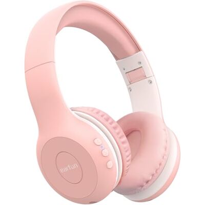 EarFun K2 Casque Enfant sans Fil avec Microphone, Bluetooth 5.4, Limite de Volume 85/94dB, Son Stéréo Hi-Fi, 40U Temps de Lecture, Pliable, pour Tablette/Téléphone/iPad/PC/École/Voyage,Rose EarFun K2 Casque Enfant sans Fil avec Microphone, Bluetooth 5.4, Limite de Volume 85/94dB, Son Stéréo Hi-Fi, 40U Temps de Lecture, Pliable, pour Tablette/Téléphone/iPad/PC/École/Voyage,Rose