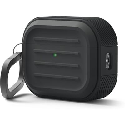 elago Coque Armor avec Mousqueton pour AirPods Pro 3 Mousqueton Inclus, Compatible avec la Charge sans Fil, Résistant aux Chocs, Protection Complète (Noir) elago Coque Armor avec Mousqueton pour AirPods Pro 3 Mousqueton Inclus, Compatible avec la Charge sans Fil, Résistant aux Chocs, Protection Complète (Noir)